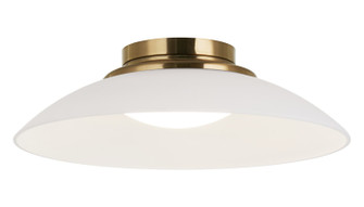 LUNA LED Flush Mount in Aged Gold Brass (423|M16411AGFR)