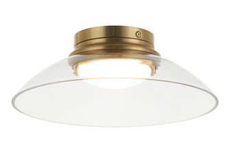 LUNA LED Flush Mount in Aged Gold Brass (423|M16401AGCL)