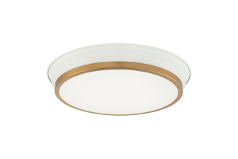Jaxx LED Ceiling Mount in White + Aged Gold Brass (423|M11202WHAG)