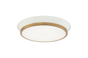 Jaxx Two Light Ceiling Mount in White / Aged Gold Brass (423|M11202WHAG)