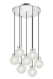 Ridge Seven Light Pendant in Chrome (423|C84007CHCL)