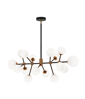 Novu LED Chandelier in Aged Gold Brass (423|C83016AGOP)