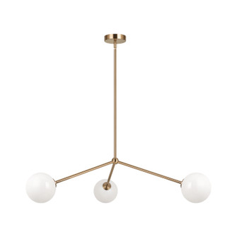 Novo Three Light Pendant in Aged Gold Brass (423|C81703AGOP)