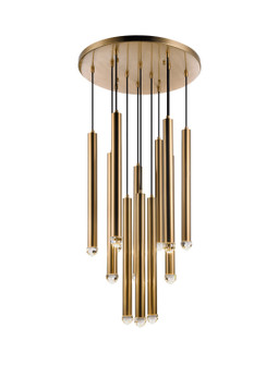 Reign LED Pendant in Aged Gold Brass (423|C78312AG)