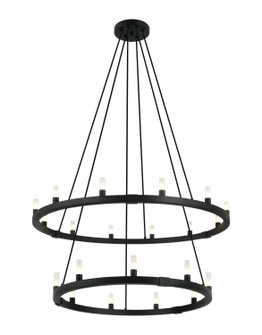 Cascadian 21 Light Chandelier in Matte Black (423|C75221MB)