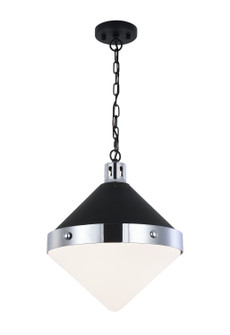 Sphericon Three Light Pendant in Matte Black & Chrome (423|C72203CHOP)