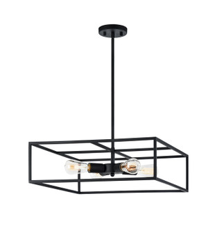 Candid Four Light Pendant in Rusty Black (423|C71644RB)