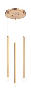 Reigndrop Three Light Pendant in Aged Gold Brass (423|C63103AG)