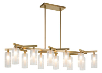 KRISTOF 12 Light Chandelier in Aged Gold Brass (423|C60812AG)