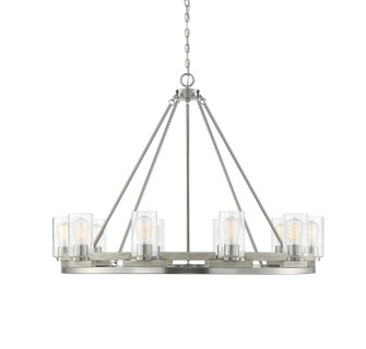 Lynwood Ten Light Chandelier in Satin Nickel (159|V6-L1-7602-10-165)