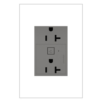 adorne 20A Smart Outlet with Netatmo, Plus-Size in Magnesium (246|WNAR203M1)