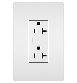 radiant Spec Grade 20A Tamper-Resistant Receptacle in White (246|TR26352RW)