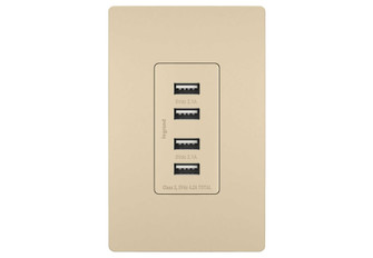 radiant Quad USB Charger in Ivory (246|TM8USB4ICC6)