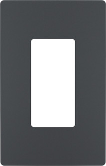 radiant One-Gang Screwless Wall Plate in Graphite (246|RWP26GCC6)