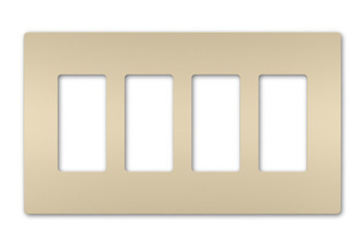 radiant Four-Gang Screwless Wall Plate in Ivory (246|RWP264I)