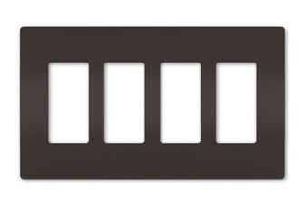 radiant Four-Gang Screwless Wall Plate in Brown (246|RWP264)