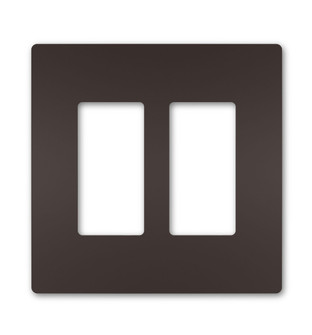 radiant Two-Gang Screwless Wall Plate, in Dark Bronze (246|RWP262DBCC6)