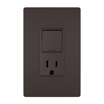 radiant Single-Pole/3-Way Switch with 15A Tamper-Resistant Outlet in Brown (246|RCD38TR)