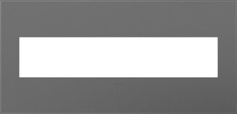 adorne Five-Gang Screwless Wall Plate with Microban in Magnesium (246|AWP5GMG1)