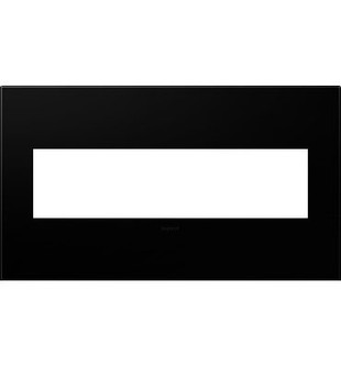 adorne Four-Gang Screwless Wall Plate in Black Ink (246|AWP4GNK4)