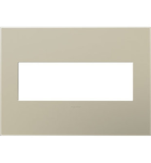 adorne Three-Gang Screwless Wall Plate in Titanium (246|AWP3GTM4)