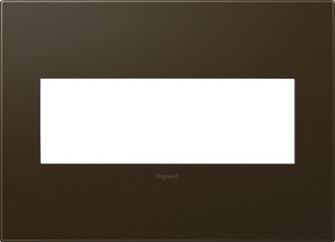 Adorne Three-Gang Screwless Wall Plate in Bronze (246|AWP3GBR4)