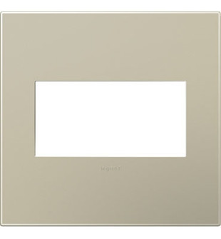 adorne Two-Gang Screwless Wall Plate in Titanium (246|AWP2GTM4)