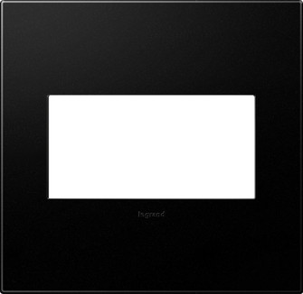 adorne Two-Gang Screwless Wall Plate with Microban in Graphite (246|AWP2GGR4)