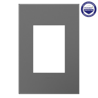 adorne One-Gang-Plus Screwless Wall Plate with Microban in Magnesium (246|AWP1G3MG4)