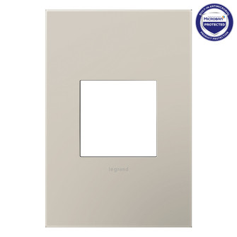 adorne One-Gang Screwless Wall Plate with Microban in Greige (246|AWP1G2GG4)