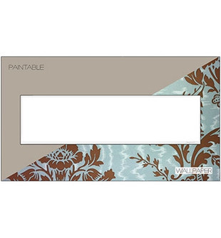 adorne Four-Gang Screwless Wall Plate Trim in White (246|AWM4GW4)