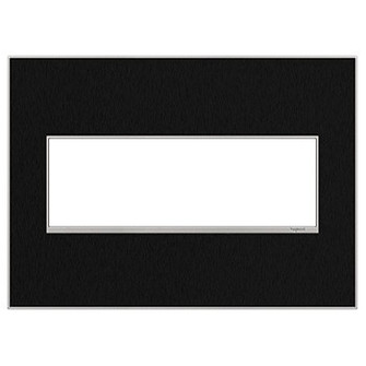 Adorne Gang Wall Plate in Black (246|AWM3GBLS4)