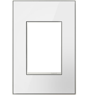 adorne One-Gang+ Screwless Wall Plate in Mirror White (246|AWM1G3MWW4)
