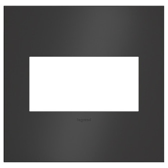 adorne Two-Gang Screwless Wall Plate in Satin Black (246|AWC2GSBL4)