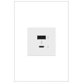 Adorne Ultra-Fast USB Type-A/C Outlet Module in White (246|ARUSB2AC6W4)