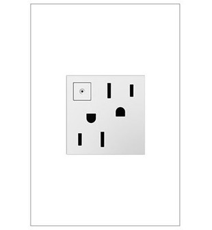Adorne Energy-Saving On/Off Outlet in White (246|ARPS152W4)