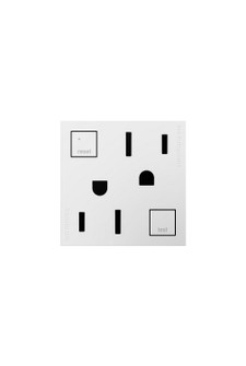 Adorne Duplex Self-Test GFCI Receptacles in White (246|AGFTR2153W4)