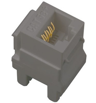 Adorne Cat 5e RJ45 Data/Phone Insert in Magnesium (246|AC5ERJ45M1)