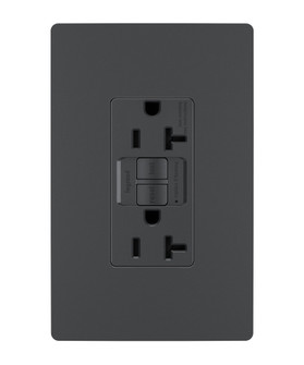 radiant Tamper-Resistant 20A Duplex Self-Test GFCI Receptacle with SafeLock Protection in Graphite (246|2097TRGCC4)