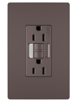 radiant Tamper-Resistant 15A Duplex Self-Test GFCI Receptacles with SafeLock Protection and Night Light in Dark Bronze (246|1597NTLTRDBCC4)