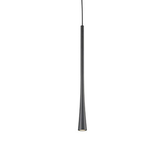 Taper LED Pendant in Black (347|PD15816-BK)