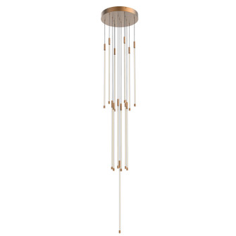 Motif LED Pendant in Brushed Gold (347|MP75127-BG)