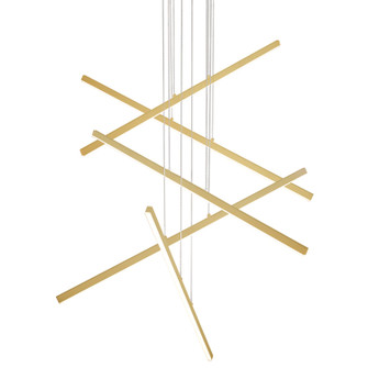 Vega LED Pendant in Brushed Gold (347|MP10305-BG)