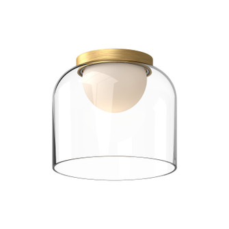 Cedar LED Flush Mount in Brushed Gold/Clear (347|FM52508-BG/CL)