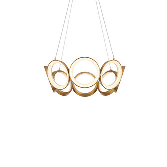 Oros LED Chandelier in Antique Brass (347|CH94824-AN)