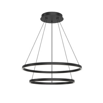 Cerchio LED Chandelier in Black (347|CH87232-BK)