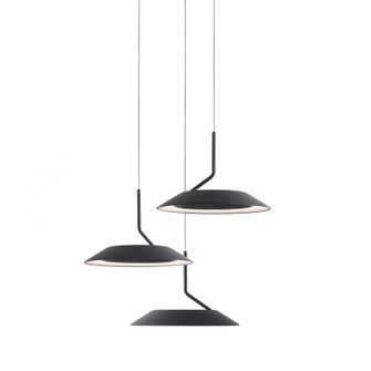 Royyo LED Pendant in Matte black (240|RYP-C3-SW-MTB)