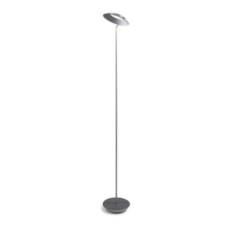 Royyo LED Floor Lamp in Silver, oxford felt (240|RYO-SW-SIL-OXF-FLR)