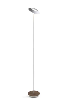 Royyo LED Floor Lamp in Matte White, Oiled Walnut (240|RYO-SW-MWT-OWT-FLR)