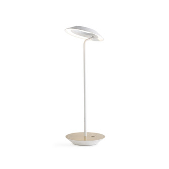 Royyo LED Desk Lamp in Matte White, Brass (240|RYO-SW-MWT-BRS-DSK)